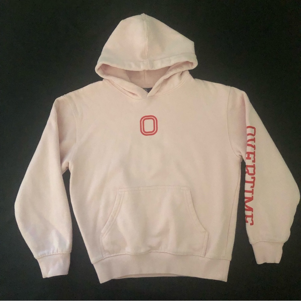 Overtime kids pink hoodie size M